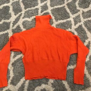 Orange cropped sweater
